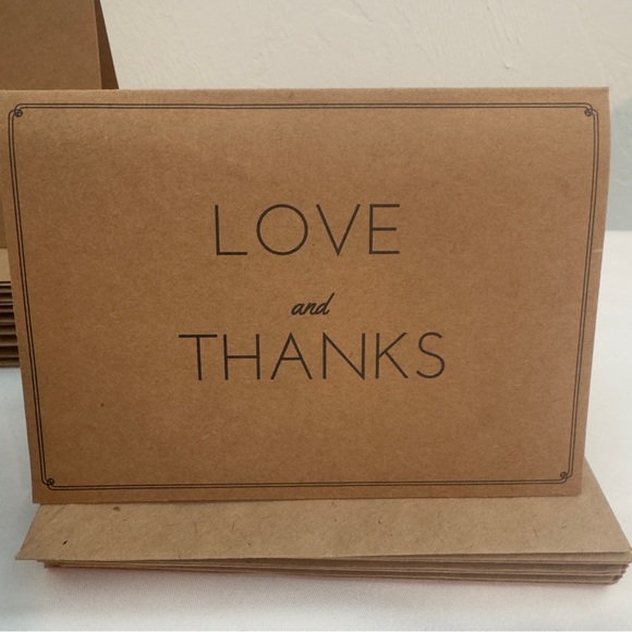 40 Assorted Kraft Thank You Notes With Envelopes - Picture 4 of 7